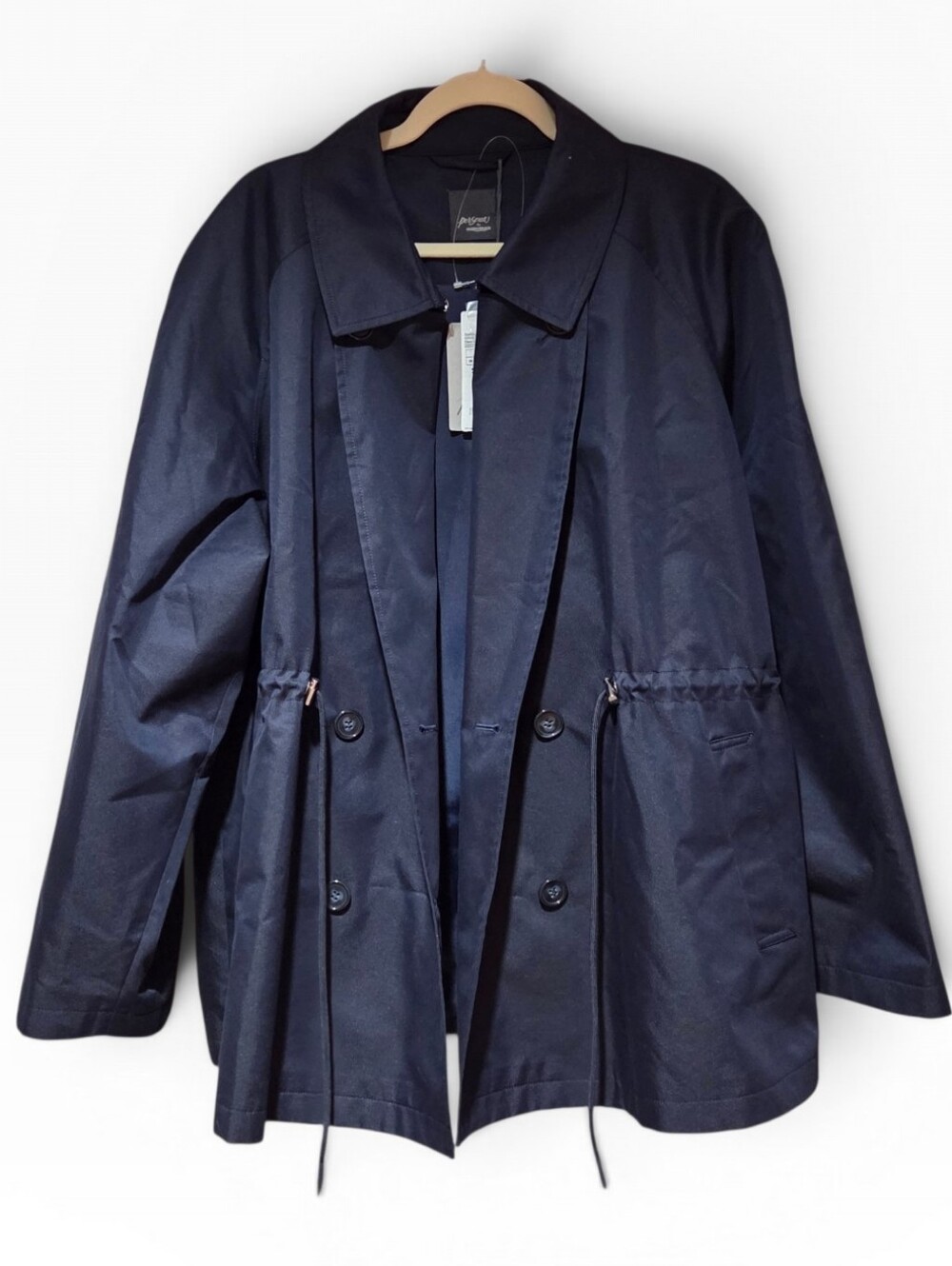 Marina‎ Rinaldi "TABELLA" Navy Blue Raincoat Size 20W NWT $395